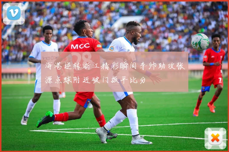 海港逆转浙江精彩瞬间李帅助攻张源点球附近破门扳平比分